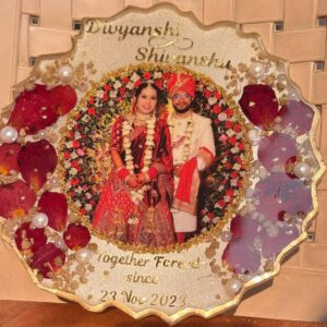6-Inch Varmala Preservation Resin Frame – Personalized Wedding Memory Keepsake